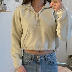 Aritzia TNA Polar half zip-up sweatshirt